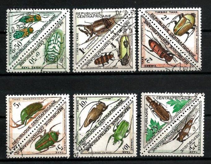 Centrafrique 1962 (ins6) série complète de 12 timbres oblitérés