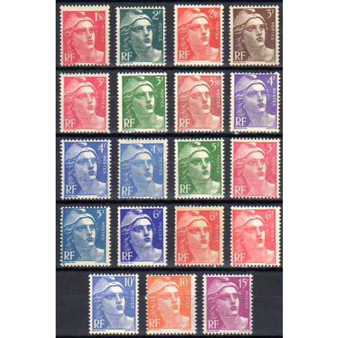 France 1945 - Yvert n° 712 à 724 neuf ** luxe MNH
