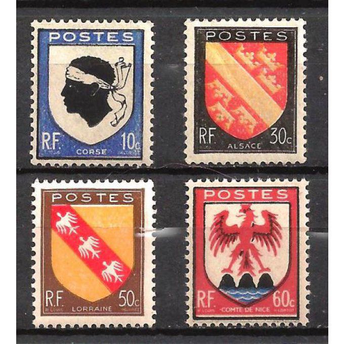 Fance 1946 - Yvert n° 755 à 758 neuf ** luxe MNH