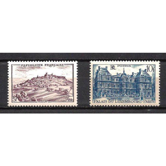 Fance 1946 - Yvert n° 759 et 760 neuf ** luxe MNH