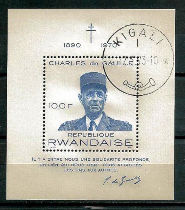 Rwanda 1971 (CE7) bloc oblitéré