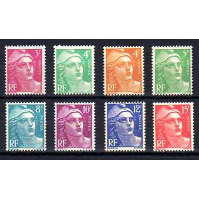 Fance 1948 - Yvert n° 806 à 813 neuf ** luxe MNH