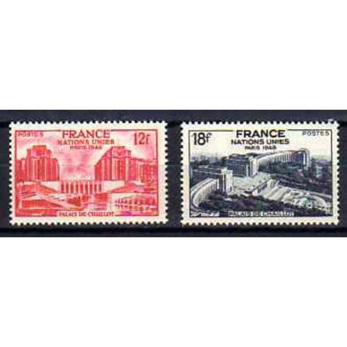 Fance 1948 - Yvert n° 818 et 819 neuf ** luxe MNH