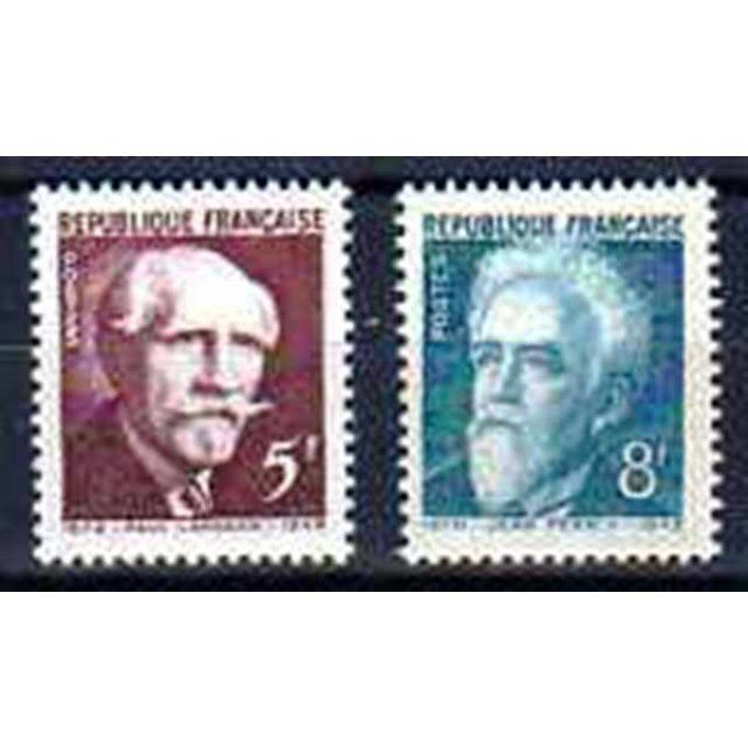 Fance 1948 - Yvert n° 820 et 821 neuf ** luxe MNH