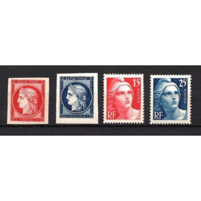 Fance 1949 - Yvert n° 830 à 833 neuf ** luxe MNH