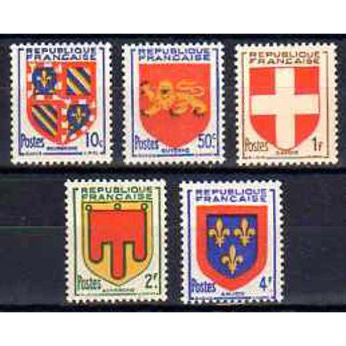 Fance 1949 - Yvert n° 834 à 838 neuf ** luxe MNH