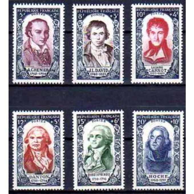 Fance 1950 - Yvert n° 867 à 872 neuf ** luxe MNH