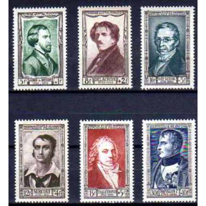 Fance 1951 - Yvert n° 891 à 896 neuf ** luxe MNH