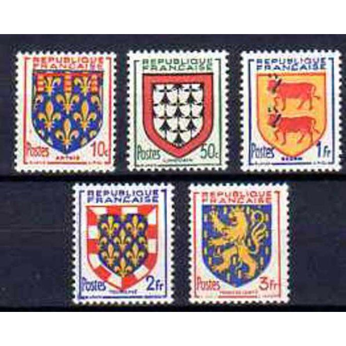 Fance 1951 - Yvert n° 899 à 903 neuf ** luxe MNH