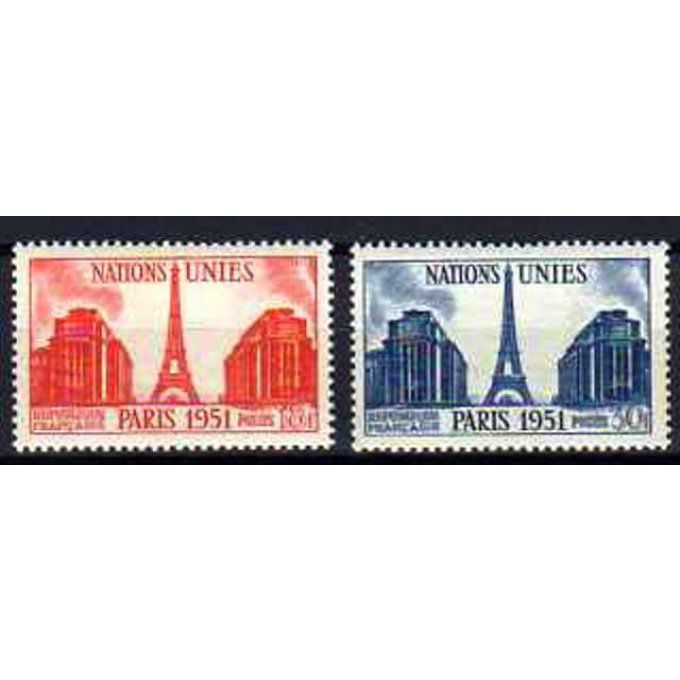Fance 1951 - Yvert n° 911 et 912 neuf ** luxe MNH