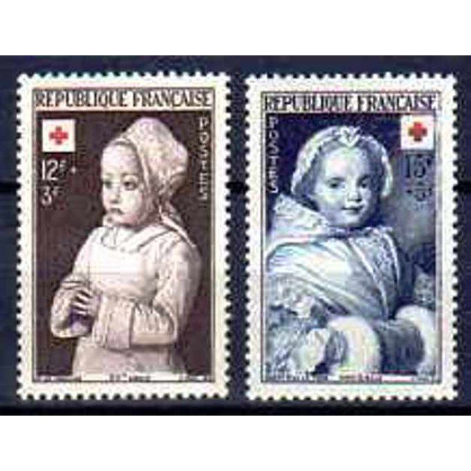 Fance 1951 - Yvert n° 914 et 915 neuf ** luxe MNH