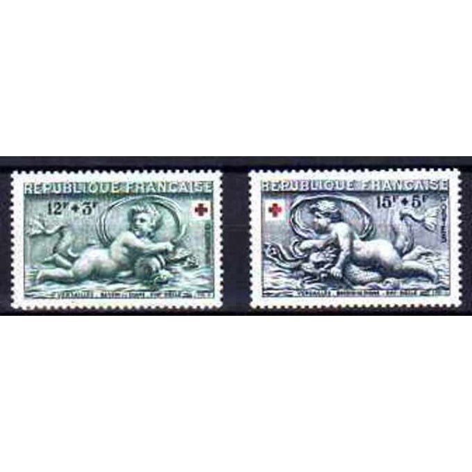 Fance 1952 - Yvert n° 937 et 938 neuf ** luxe MNH
