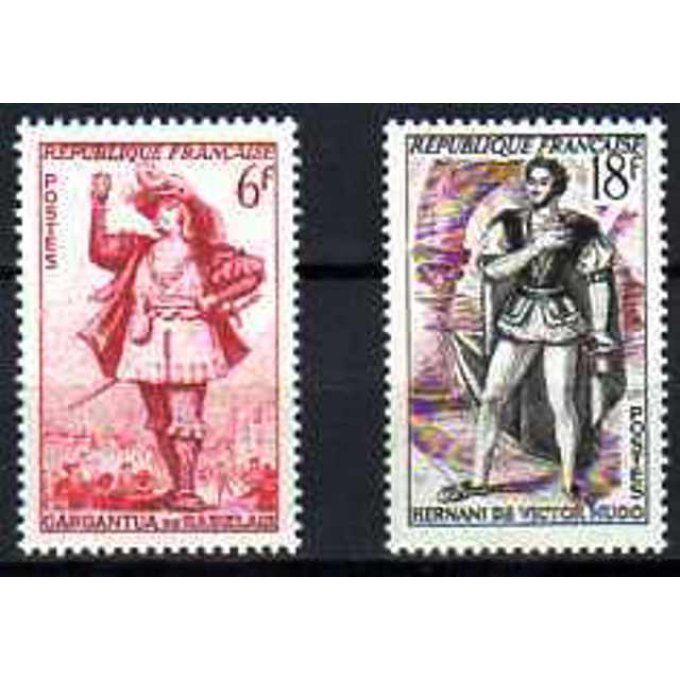 Fance 1953 - Yvert n° 943 et 944 neuf ** luxe MNH