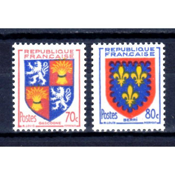 Fance 1953 - Yvert n° 958 et 959 neuf ** luxe MNH