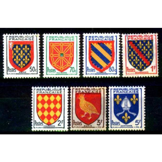 Fance 1954 - Yvert n° 999 à 1005 neuf ** luxe MNH