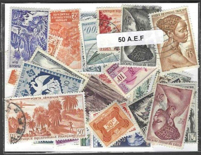 Collections de timbres d'Afrique Equatoriale Française - AEF