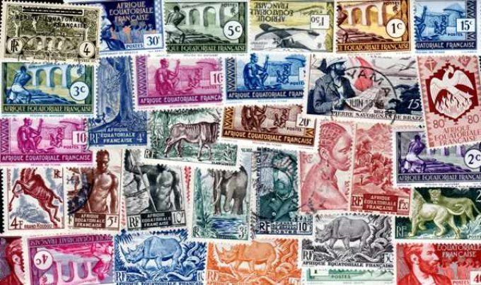 Collections de timbres d'Afrique Equatoriale Française - AEF