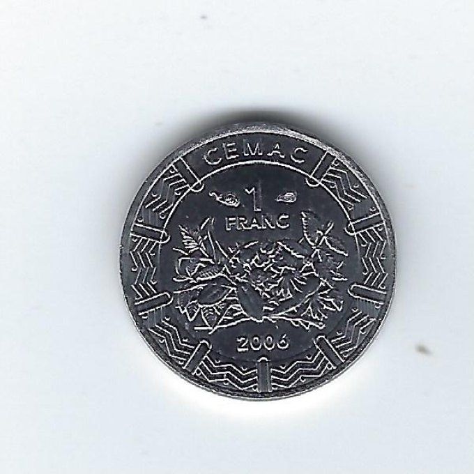 Etats de l'Afrique centrale 2006 1 franc KM#16