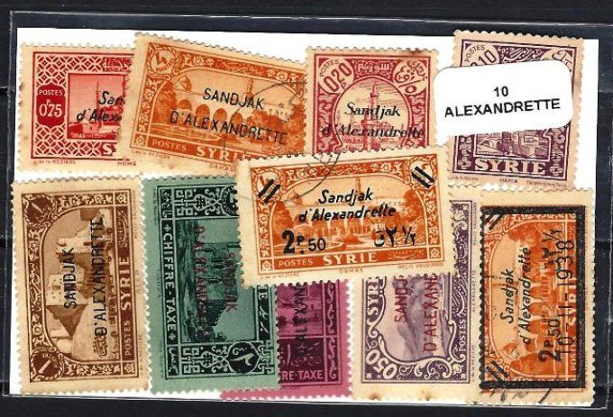 Collections de timbres d'Alexandrette