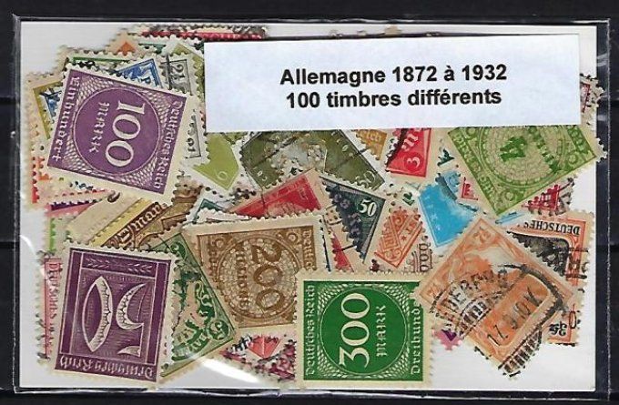 Collections de timbres d'Allemagne période de 1872 à 1932