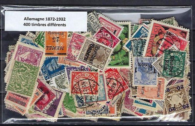 Collections de timbres d'Allemagne période de 1872 à 1932