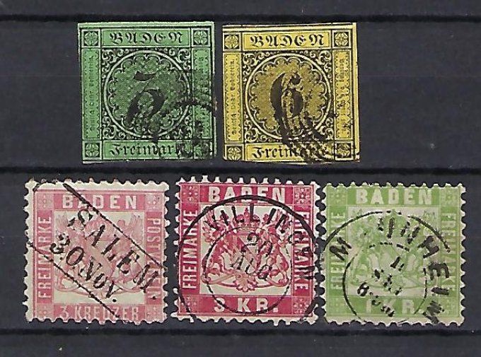 Collections de timbres d'Allemagne Bade - Lot 2