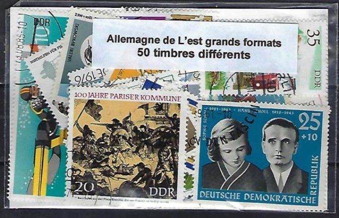 Collections de timbres d'Allemagne de l'est grands formats