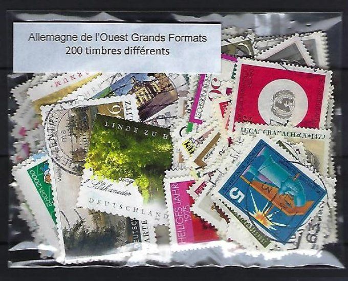Collections de timbres d'Allemagne de l'ouest Commémoratifs Grands Formats