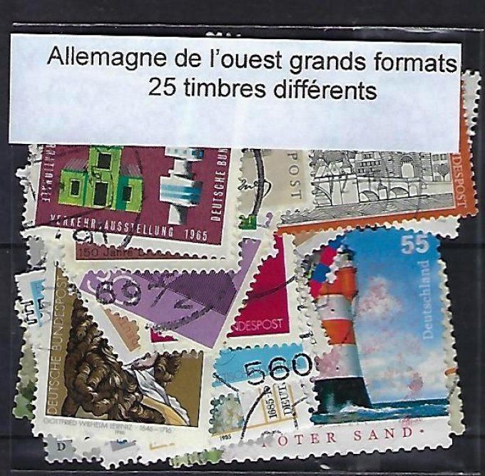 Collections de timbres d'Allemagne de l'ouest Commémoratifs Grands Formats