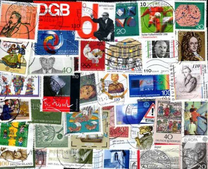 Collections de timbres d'Allemagne de l'ouest Commémoratifs Grands Formats