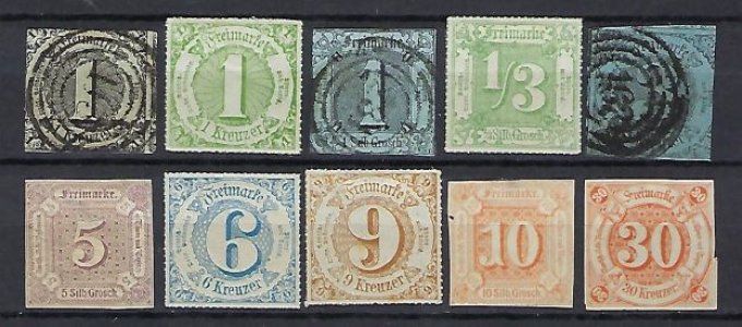 Collections de timbres d'Allemagne Tour et Taxis - Lot 2
