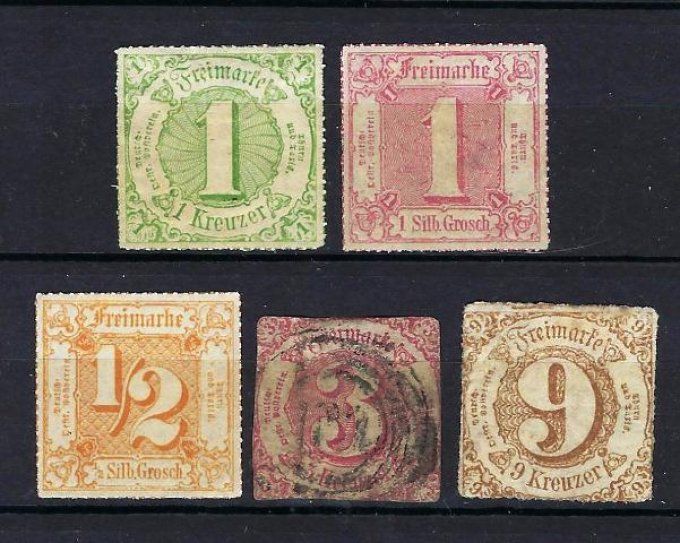 Collections de timbres d'Allemagne Tour et Taxis - Lot 1 