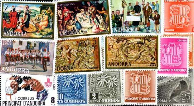 Collections de timbres d'Andorre Espagnol