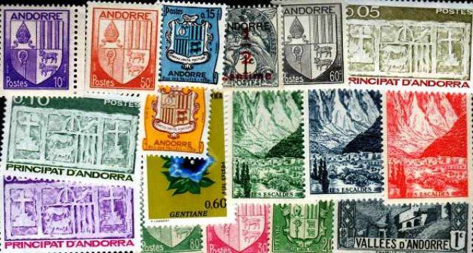 Collections de timbres d'Andorre Français
