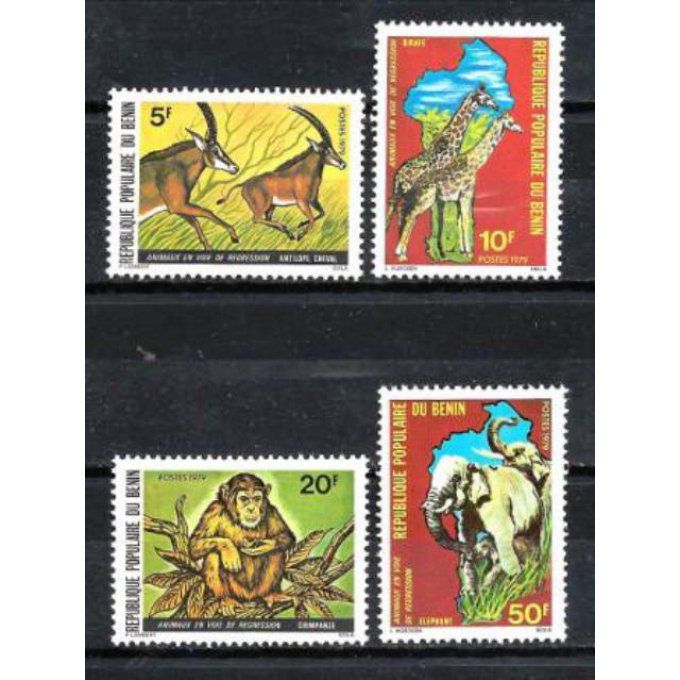 Bénin 1979 (109) série complète de 4 timbres neufs ** luxe MNH