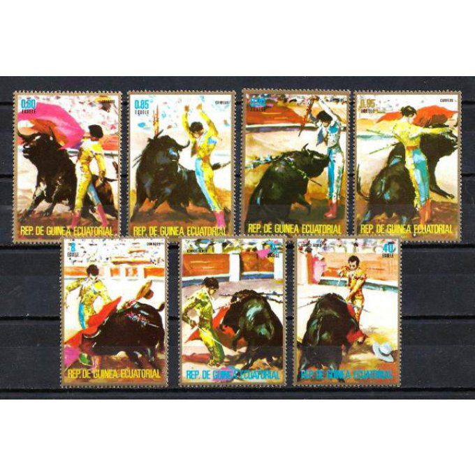 Guinée Equatoriale 1975 (115) série complète de 7 timbres neufs ** luxe MNH