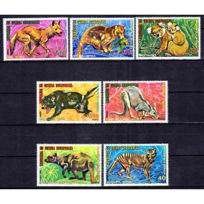 Guinée Equatoriale 1975 (11) série complète de 7 timbres oblitérés