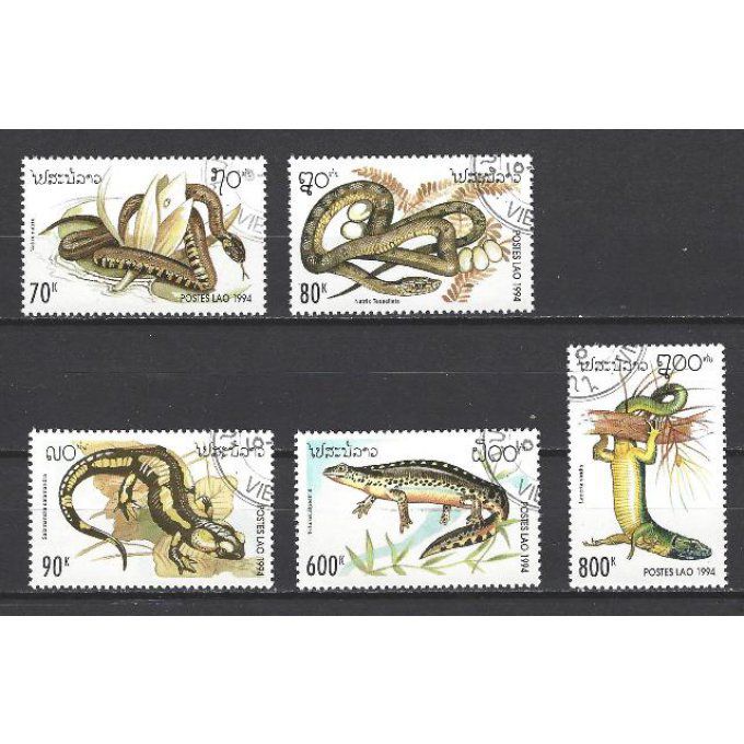 Laos 1994 (124) série complète de 5 timbres oblitérés