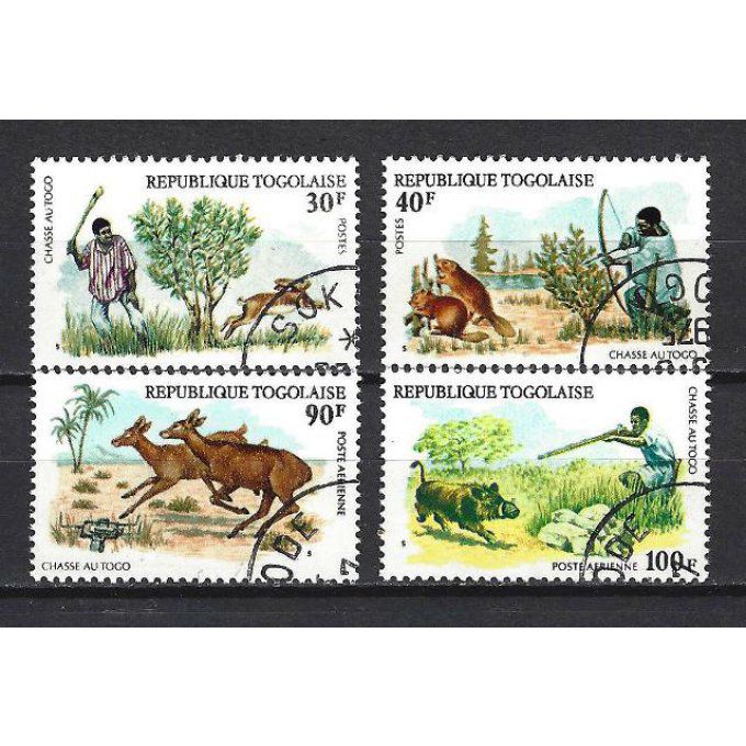 Togo 1975 (128) série complète de 4 timbres oblitérés