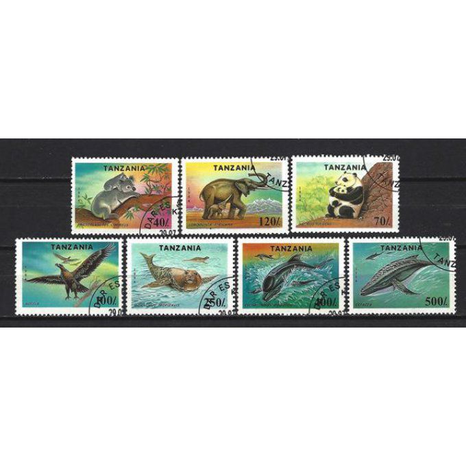 Tanzanie 1994 (130) série complète de 7 timbres oblitérés