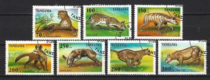 Tanzanie 1996 (131) série complète de 7 timbres oblitérés