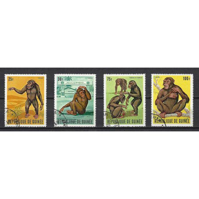 Guinée 1969 (135) série complète de 4 timbres oblitérés
