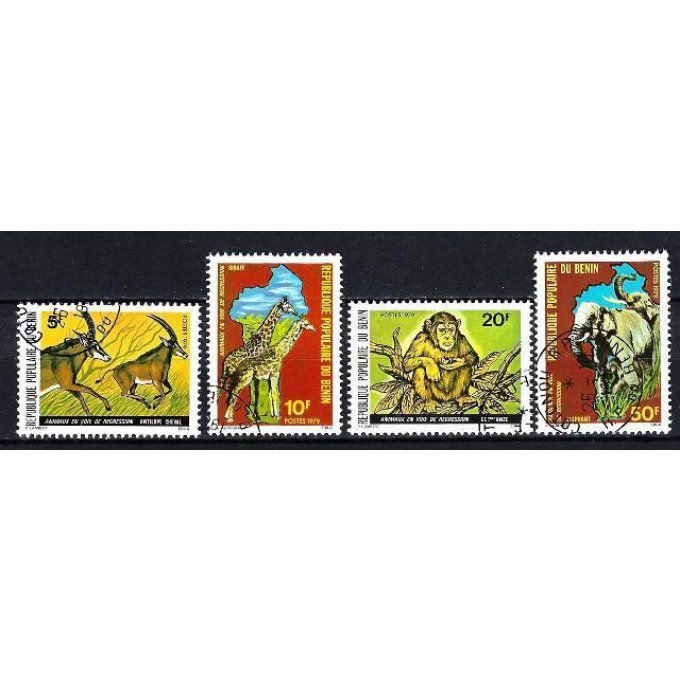 Bénin 1979 (143) série complète de 4 timbres oblitérés