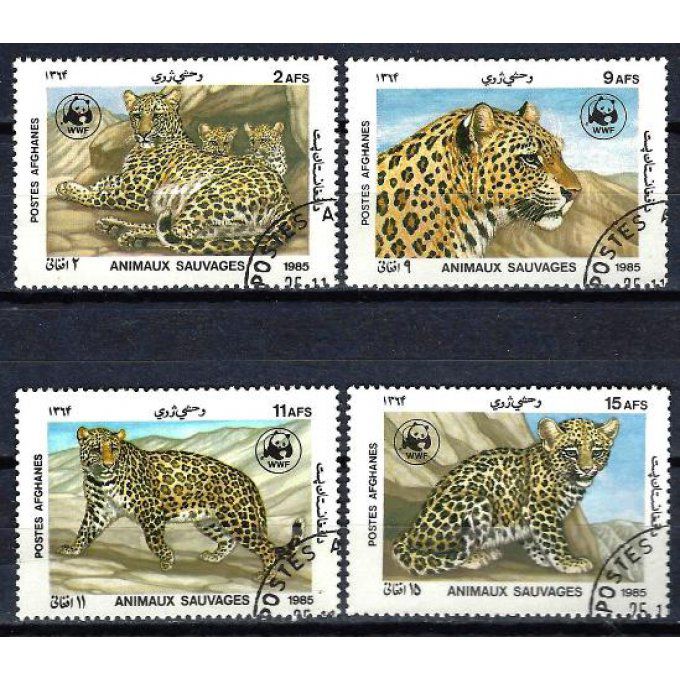Afghanistan 1985 (145) série complète de 4 timbres oblitérés