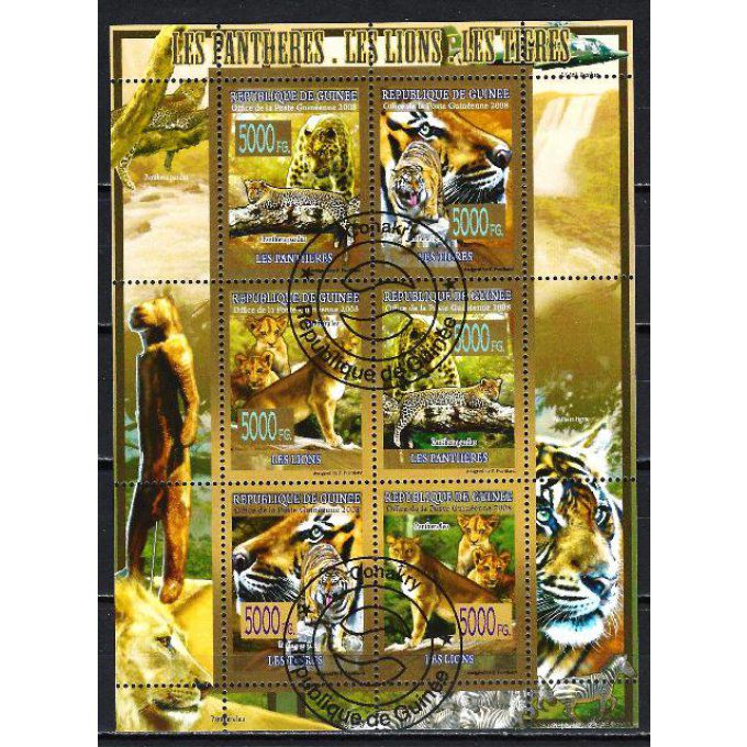 Guinée 2008 (155) série complète de 6 timbres oblitérés