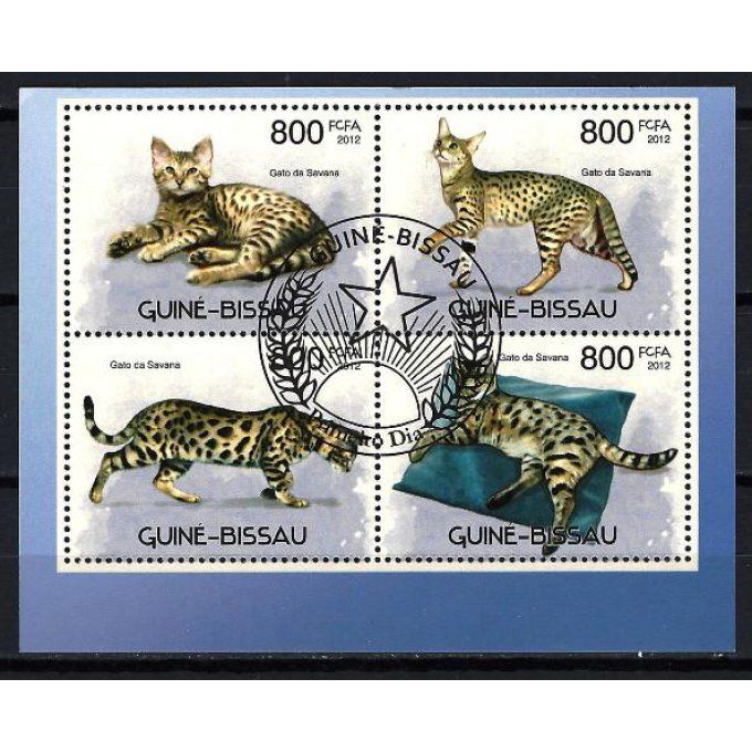 Guinée Bissau 2012 (156) série complète de 4 timbres oblitérés