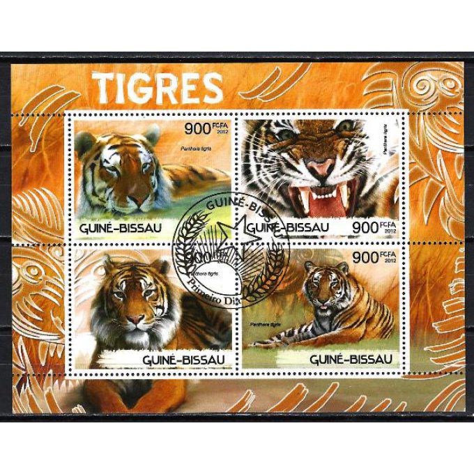 Guinée Bissau 2012 (157) série complète de 4 timbres oblitérés