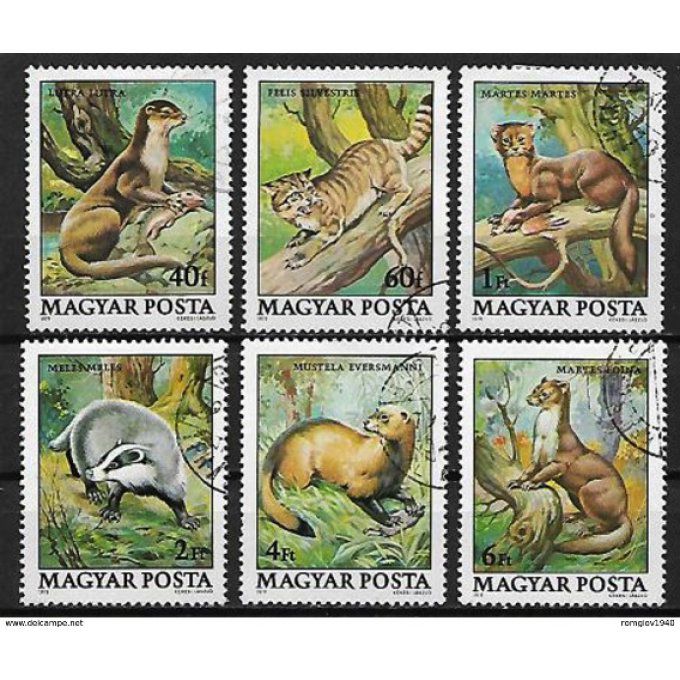 Hongrie 1979 (160) série complète de 6 timbres oblitérés