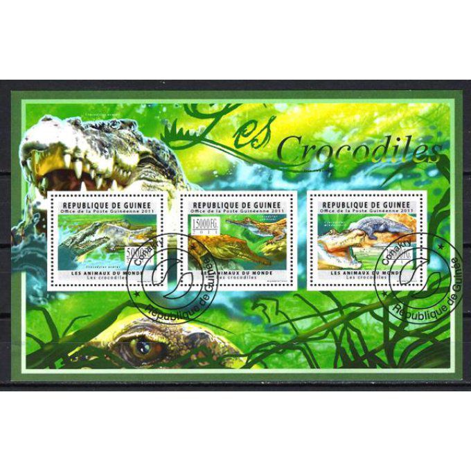 Guinée 2011 (164) série complète de 3 timbres oblitérés