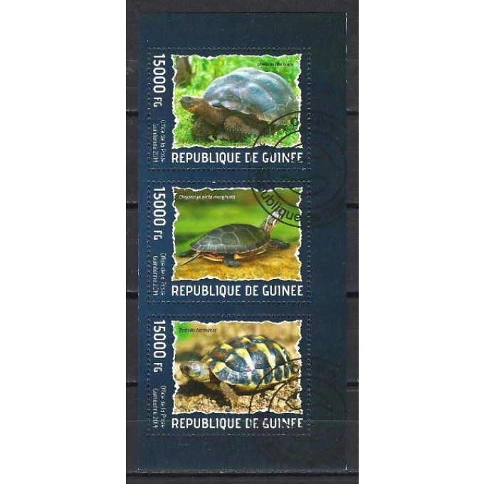 Guinée 2014 (165) série complète de 3 timbres oblitérés